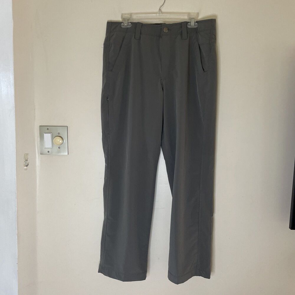 Ascend Men’s Gray Nylon Hiking Pants 34x30 Lightweight Quick Dry Gorpcore